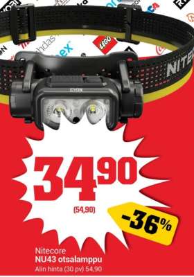 Nitecore NU43 otsalamppu