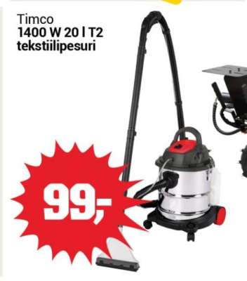 Timco 1400 W 20 l T2 tekstiilipesuri