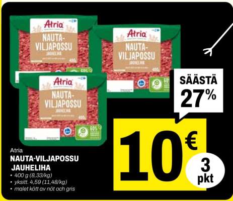 Atria Nauta-viljapossu jauheliha