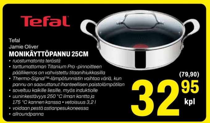 Tefal Jamie Oliver Monikäyttöpannu 25CM
