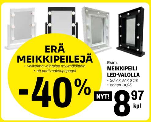 MEIKKIPEILI LED-VALOLLA