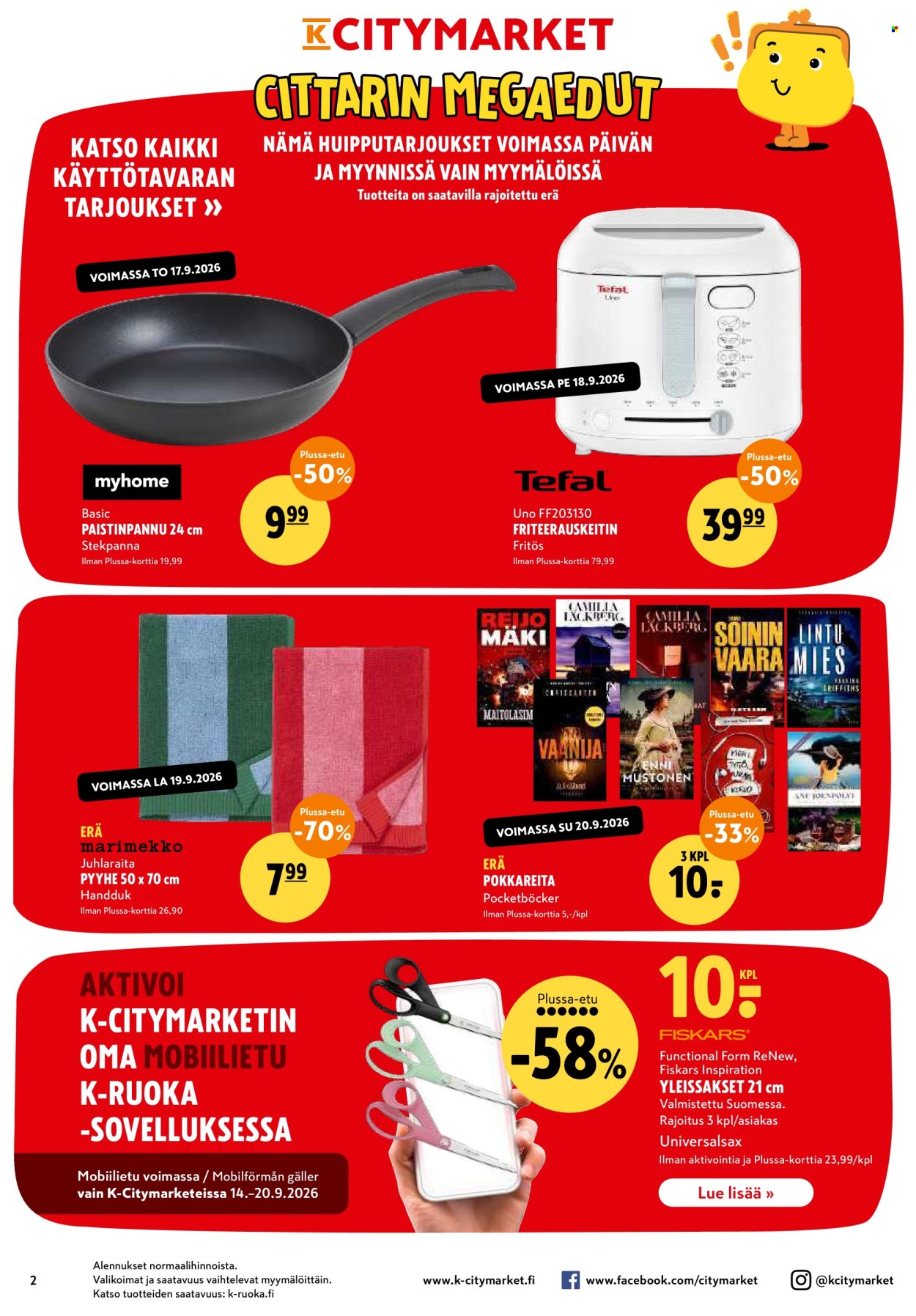 K-citymarket tarjoukset - 17.09.2026 - 20.09.2026. Sivu 2