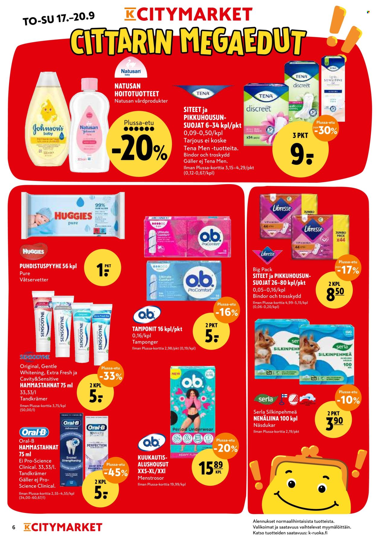 K-citymarket tarjoukset - 17.09.2026 - 20.09.2026. Sivu 6