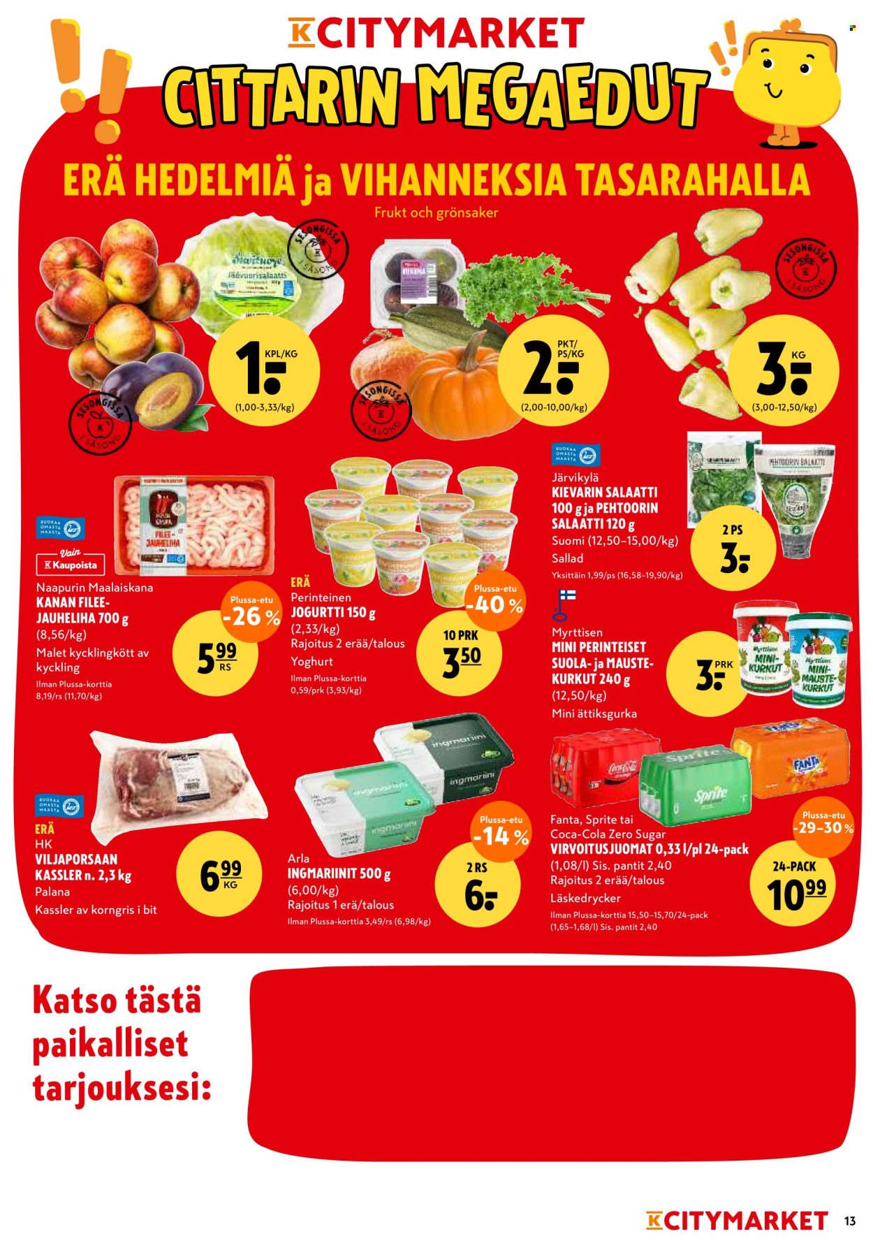K-citymarket tarjoukset - 17.09.2026 - 20.09.2026. Sivu 13