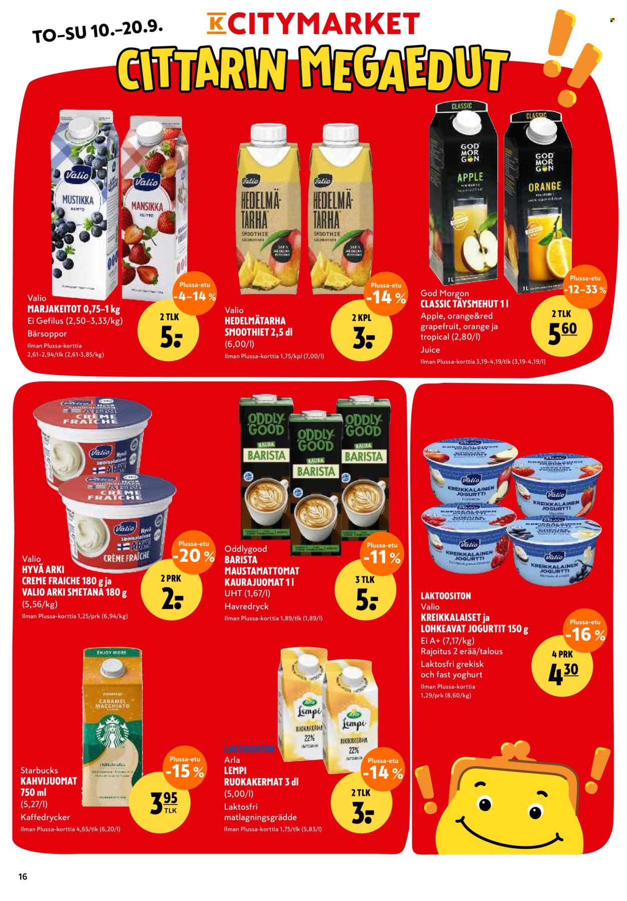 K-citymarket tarjoukset - 17.09.2026 - 20.09.2026. Sivu 16