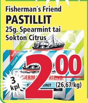 Fisherman's Friend PASTILLIT