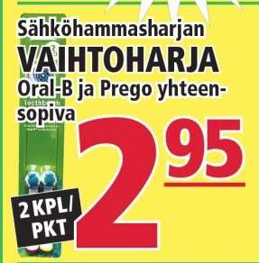 Sähköhammasharjan VAIHTOHARJA