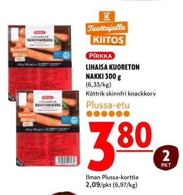 PIRKKA LIHAISA KUORETON NAKKI 300 g