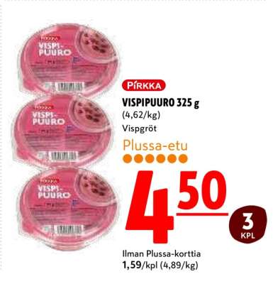 PIRKKA VISPIPUURO 325 g