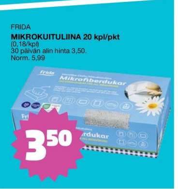 FRIDA MIKROKUITULIINA 20 kpl/pkt