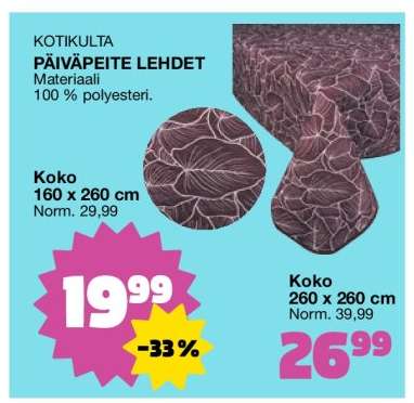 KOTIKULTA PÄIVÄPEITE LEHDET