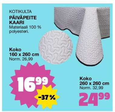 KOTIKULTA PÄIVÄPEITE KAARI