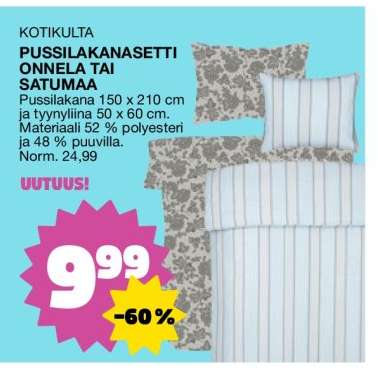 KOTIKULTA PUSSILAKANASETTI ONNELA TAI SATUMAA