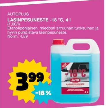 AUTOPLUS LASINPESUNESTE -18 °C, 4 l
