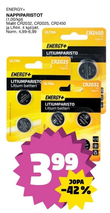 ENERGY+ NAPPIPARISTOT