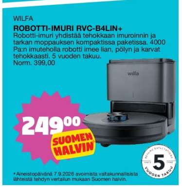 WILFA ROBOTTI-IMURI RVC-B4LIN+