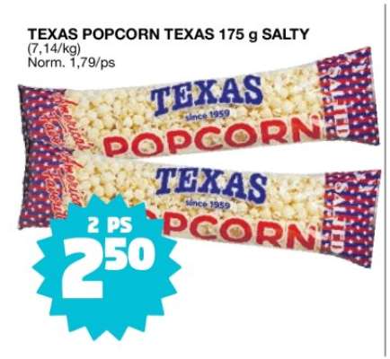 TEXAS POPCORN TEXAS 175 g SALTY