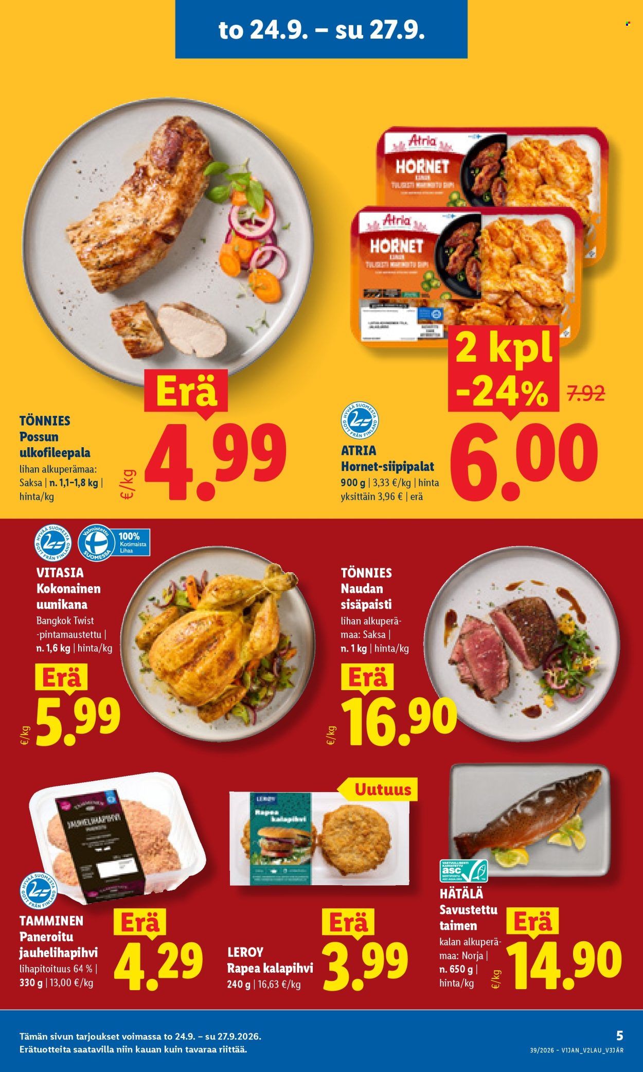 Lidl tarjoukset - 24.09.2026 - 27.09.2026. Sivu 5
