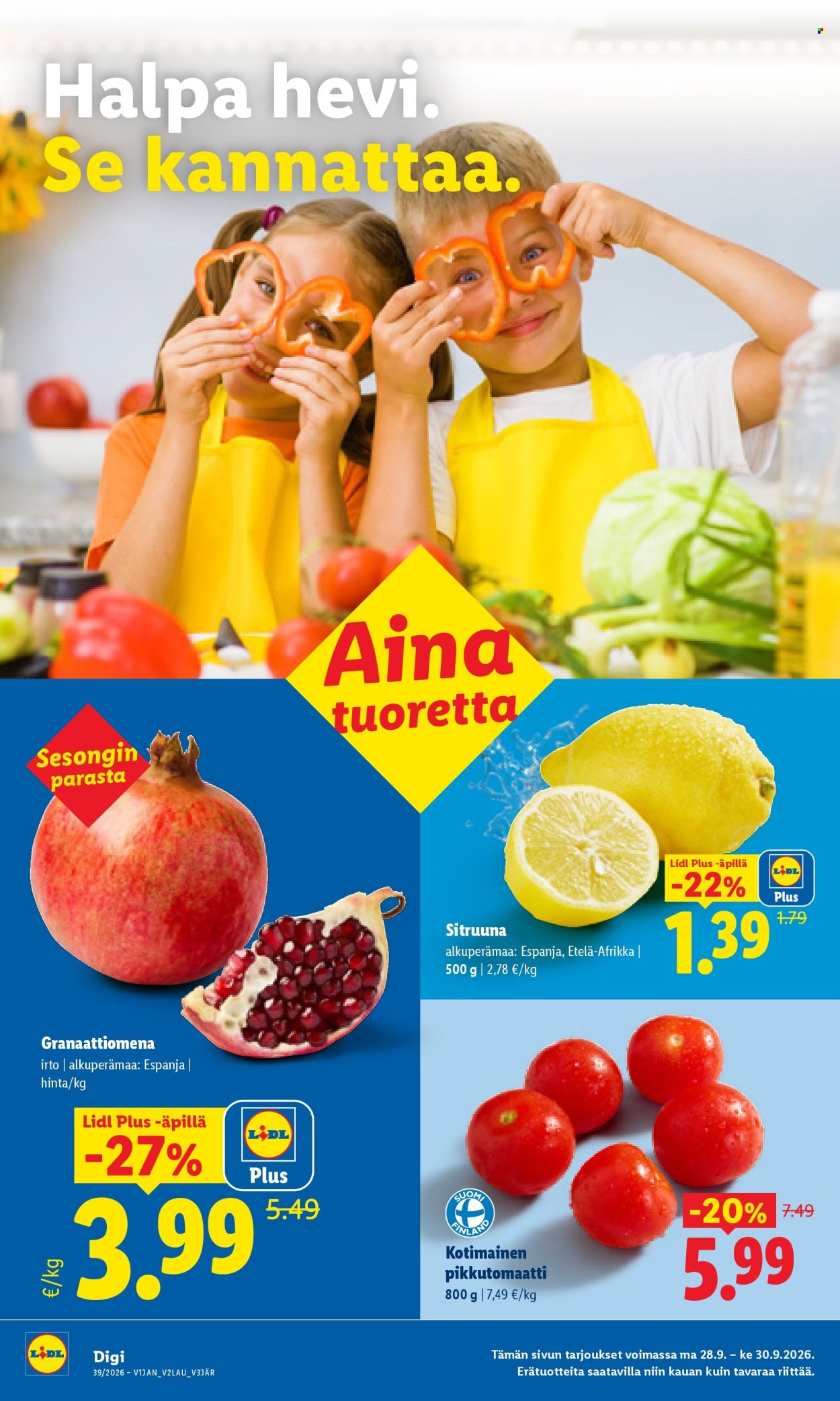 Lidl tarjoukset - 28.09.2026 - 30.09.2026. Sivu 2