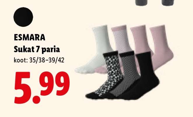 ESMARA Sukat 7 paria