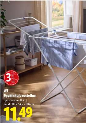 W5 Pyykinkuivausteline