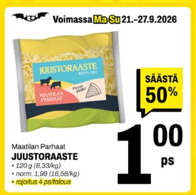 JUUSTORAASTE