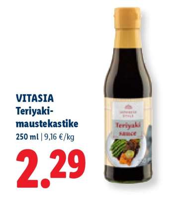 VITASIA Teriyaki-maustekastike