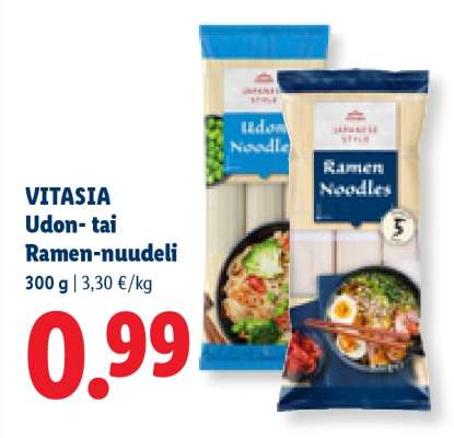 VITASIA Udon- tai Ramen-nuudeli