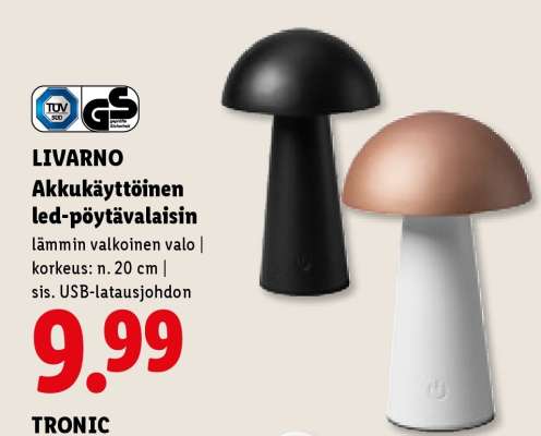 LIVARNO Akkukäyttöinen led-pöytävalaisin
