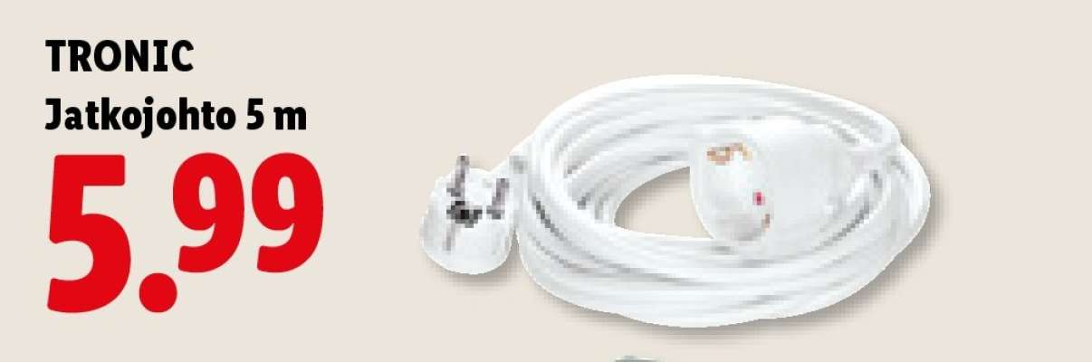 TRONIC Jatkojohto 5 m
