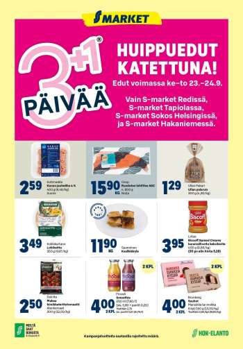 S-market tarjoukset  - 23.09.2026 - 24.09.2026.