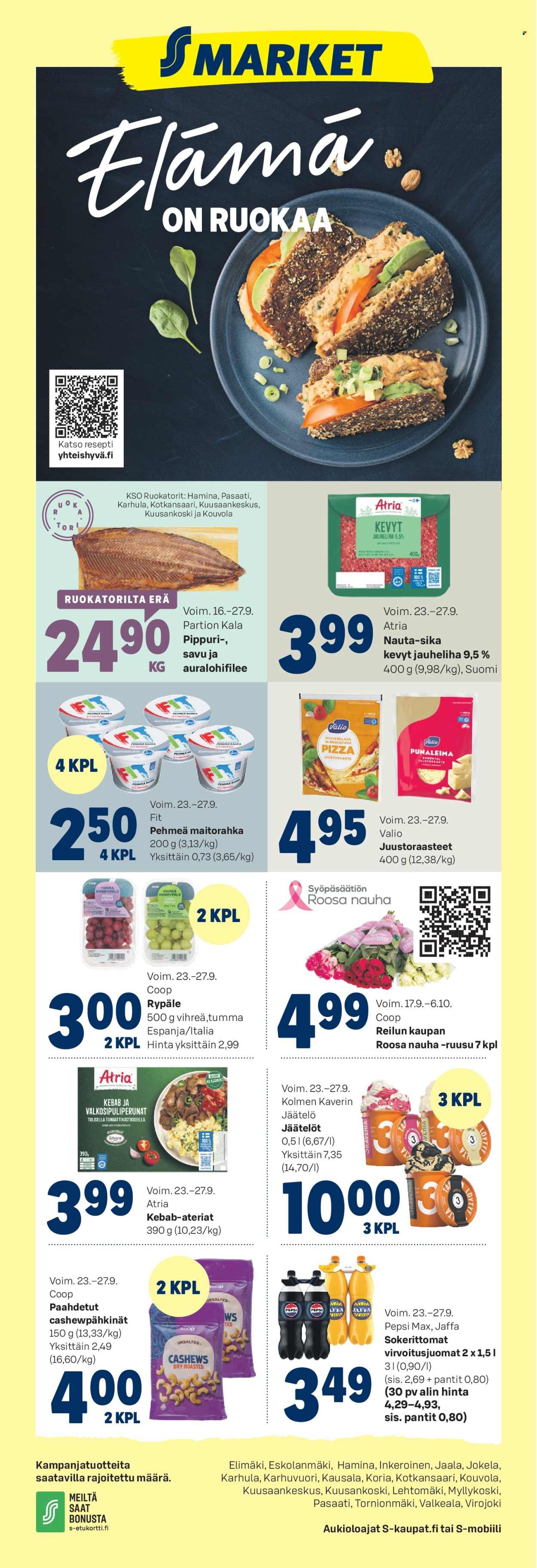 S-market tarjoukset - 23.09.2026 - 27.09.2026. Sivu 1
