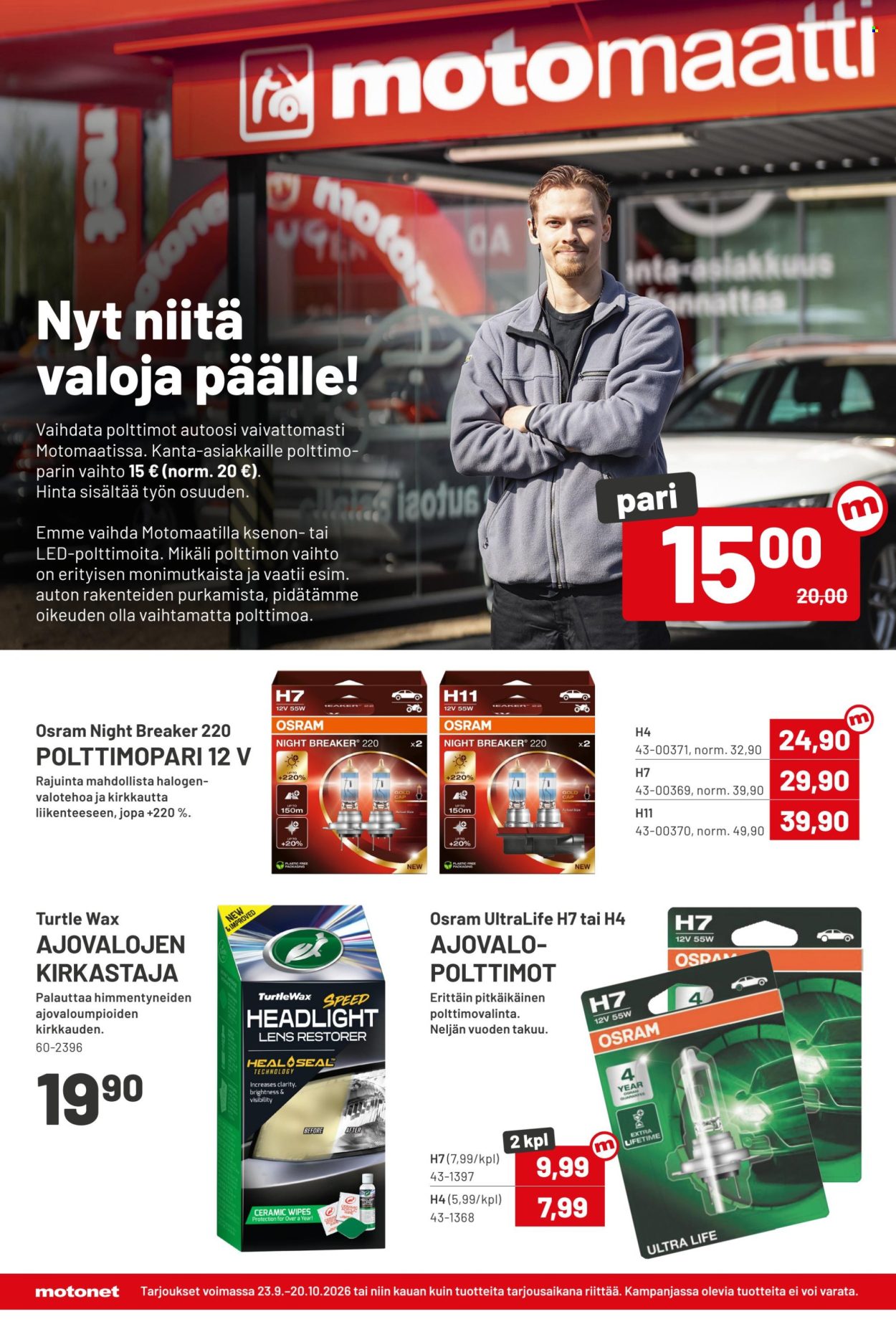 Motonet tarjoukset - 23.09.2026 - 20.10.2026. Sivu 2