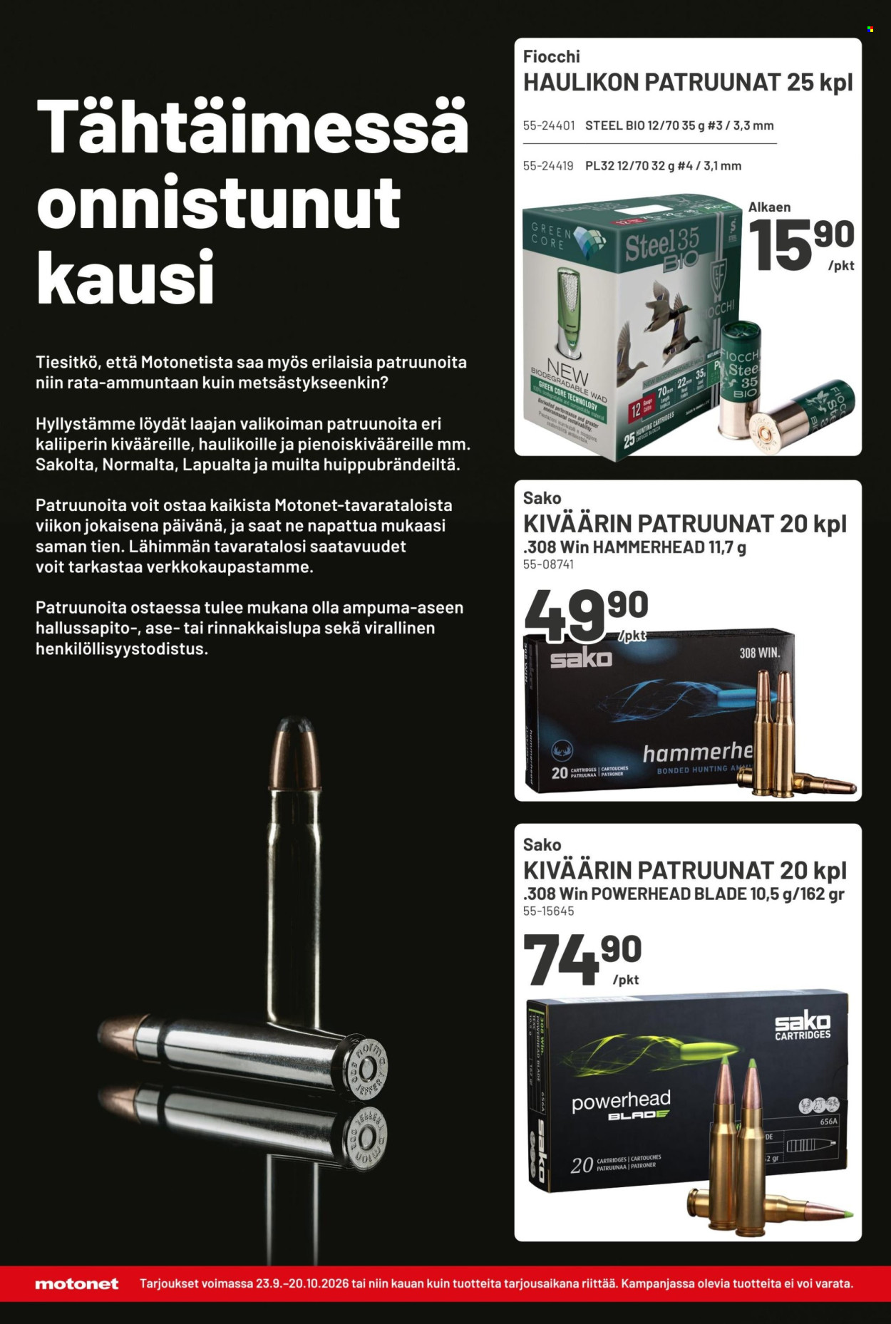 Motonet tarjoukset - 23.09.2026 - 20.10.2026. Sivu 10