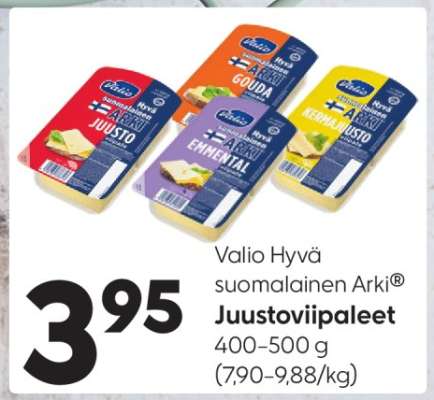 Valio Hyvä suomalainen Arki® juustoviipaleet
