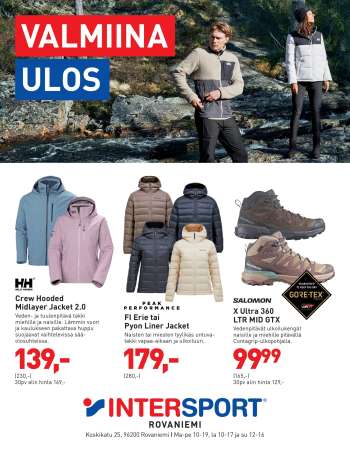 Intersport tarjoukset  - 24.09.2026 - 05.10.2026.