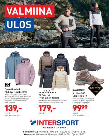 Intersport tarjoukset  - 24.09.2026 - 05.10.2026.