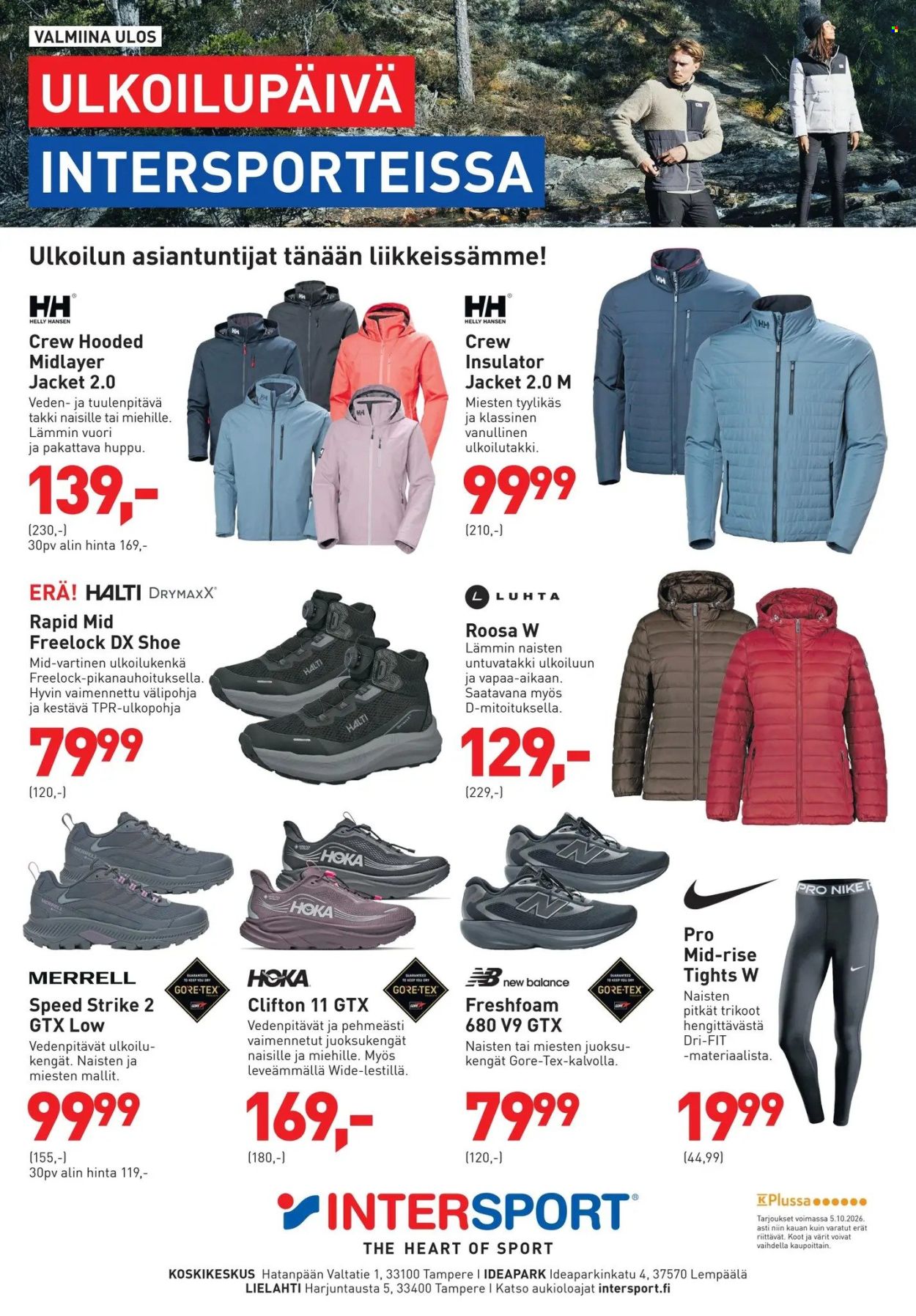 Intersport tarjoukset - 26.09.2026 - 05.10.2026. Sivu 1