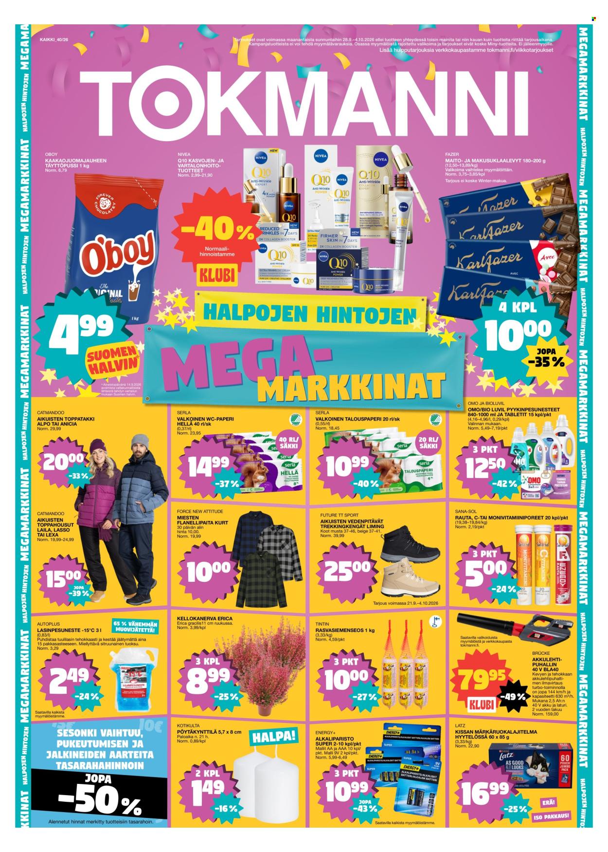 Tokmanni tarjoukset - 28.09.2026 - 04.10.2026. Sivu 1
