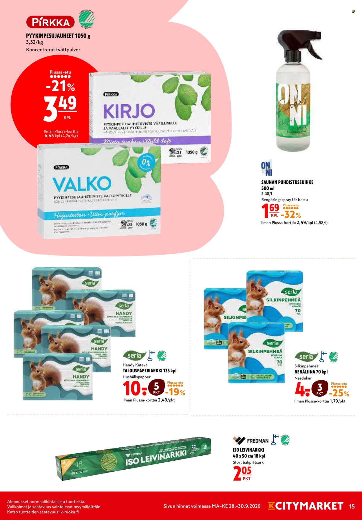 K-citymarket tarjoukset - 28.09.2026 - 30.09.2026. Sivu 15
