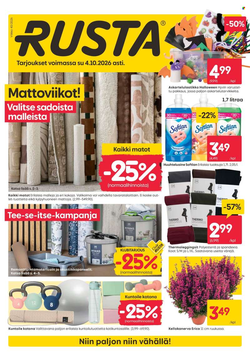 Rusta tarjoukset  - 28.09.2026 - 04.10.2026.