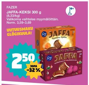 FAZER JAFFA-KEKSI 300 g