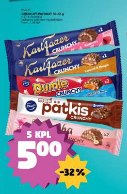 FAZER CRUNCHY PATUKAT 50-55 g