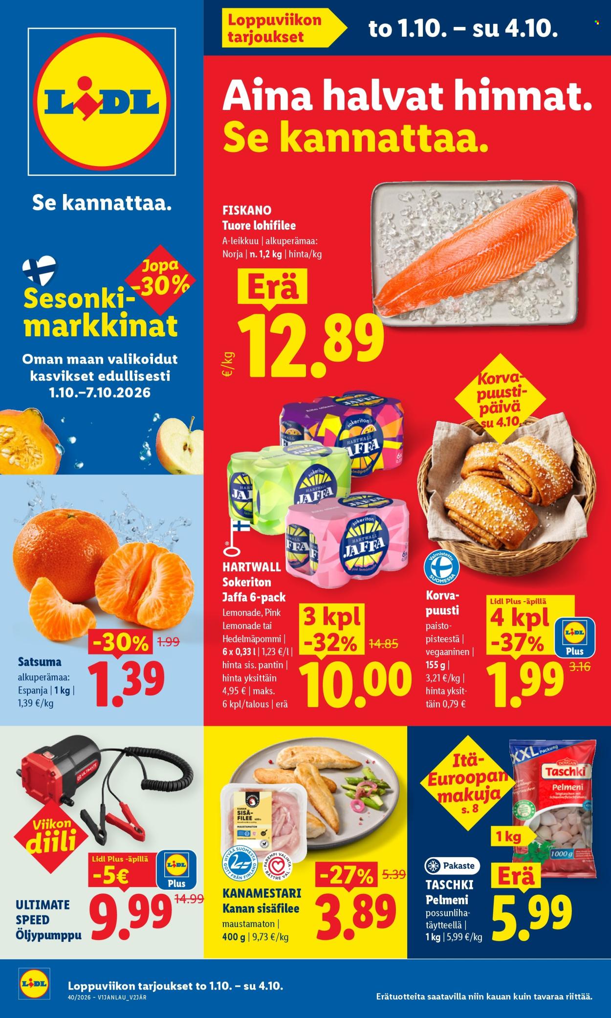Lidl tarjoukset - 01.10.2026 - 04.10.2026. Sivu 1