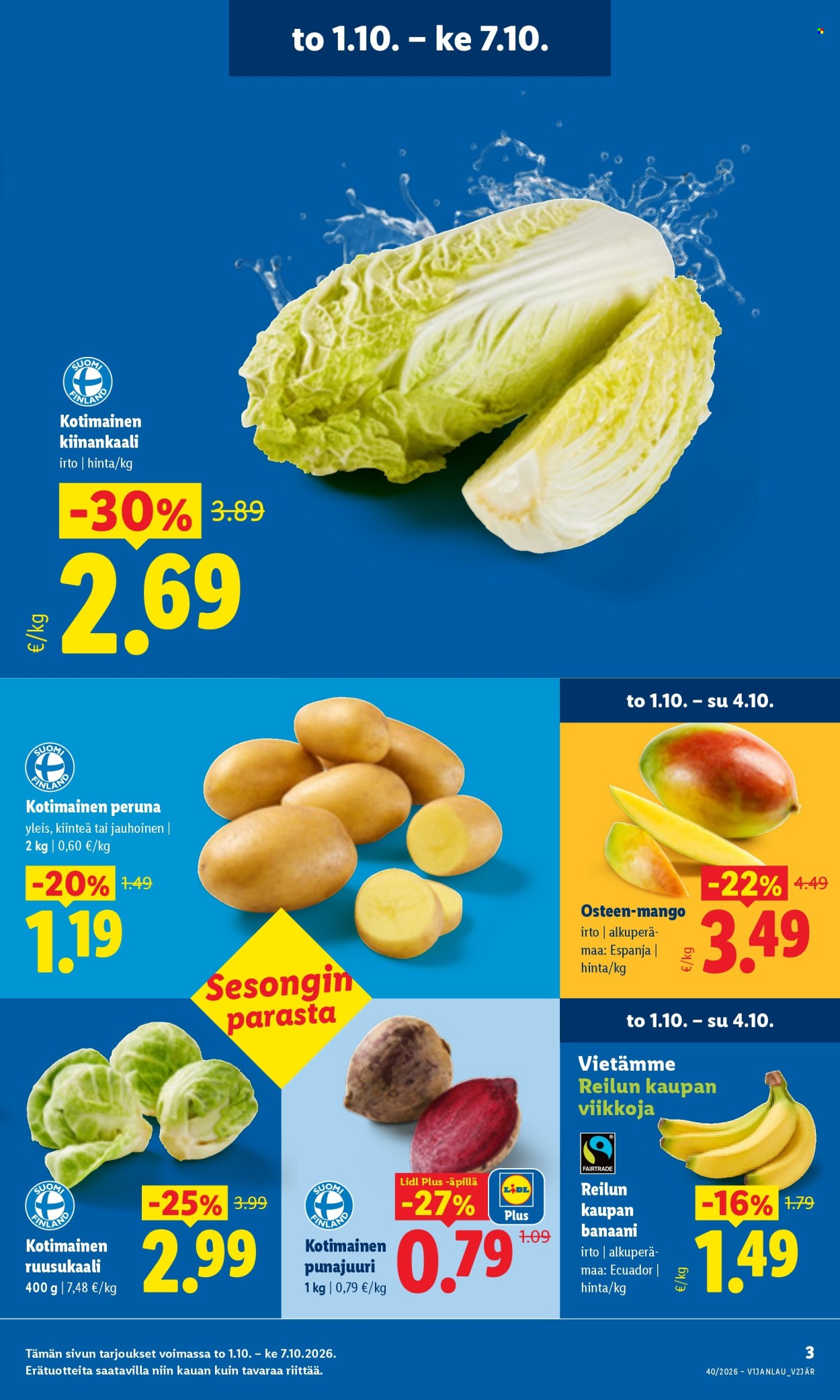 Lidl tarjoukset - 01.10.2026 - 04.10.2026. Sivu 3