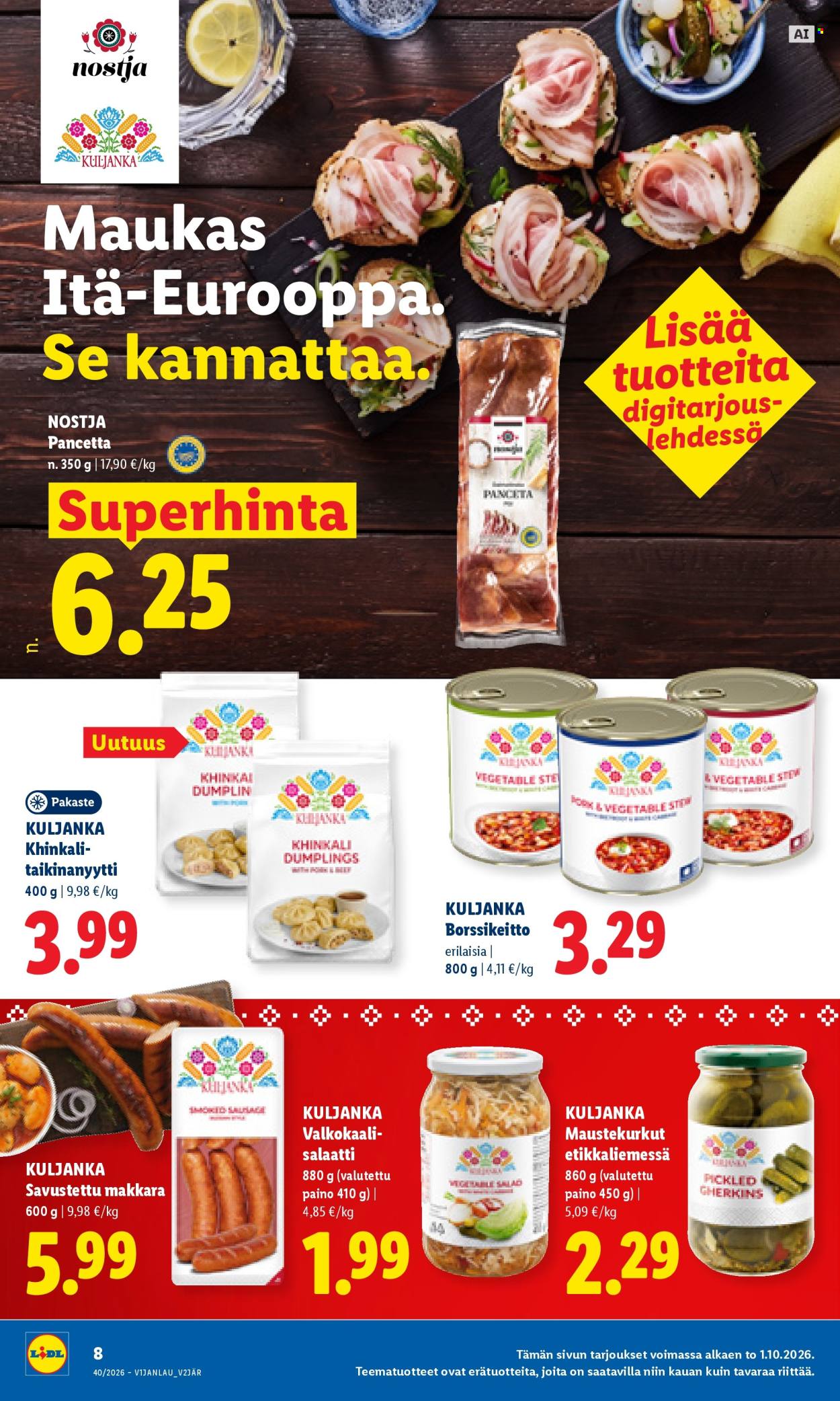 Lidl tarjoukset - 01.10.2026 - 04.10.2026. Sivu 8
