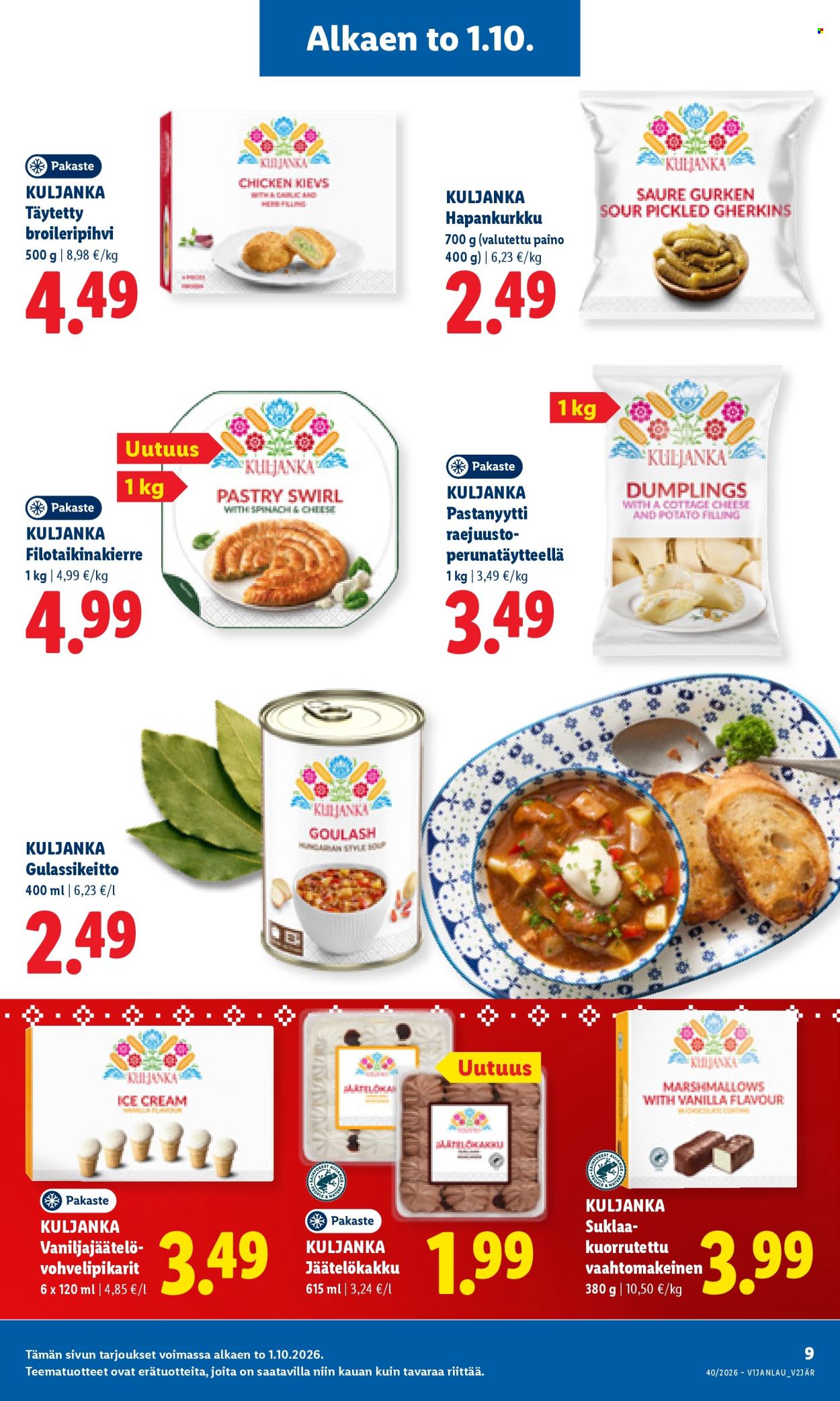 Lidl tarjoukset - 01.10.2026 - 04.10.2026. Sivu 9