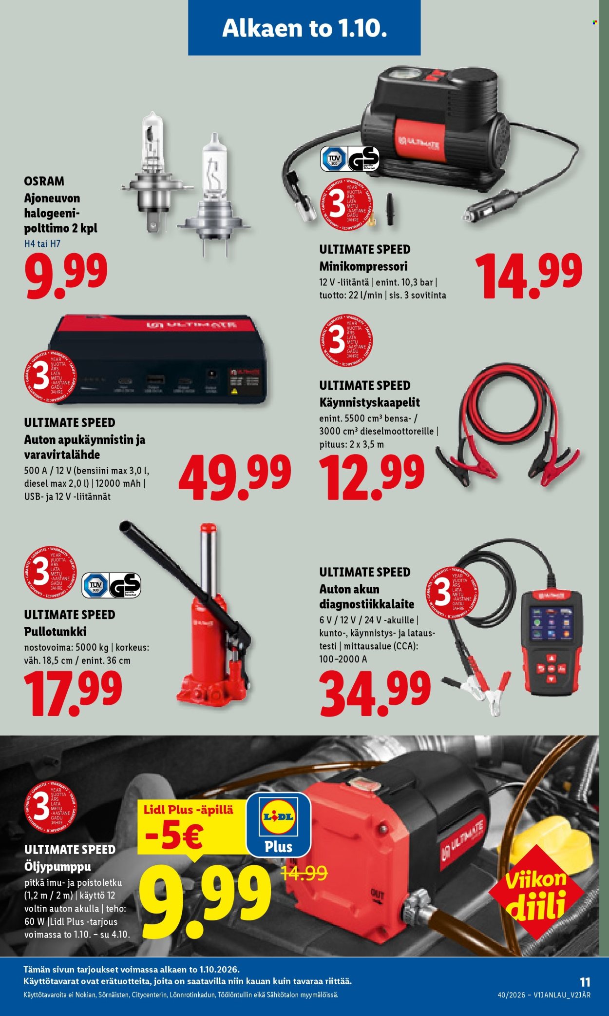 Lidl tarjoukset - 01.10.2026 - 04.10.2026. Sivu 15