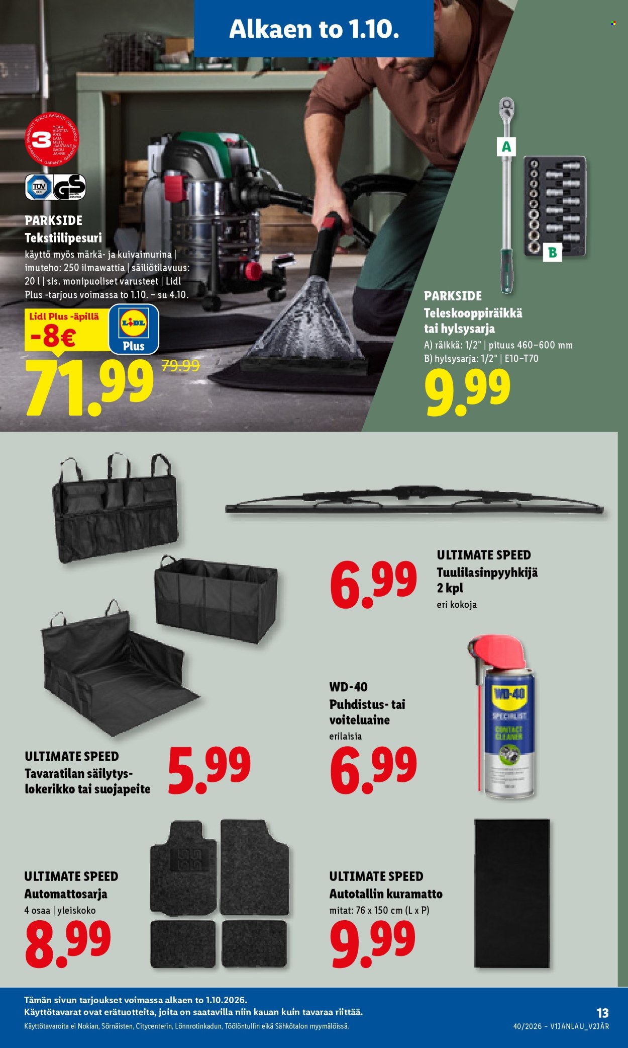 Lidl tarjoukset - 01.10.2026 - 04.10.2026. Sivu 17