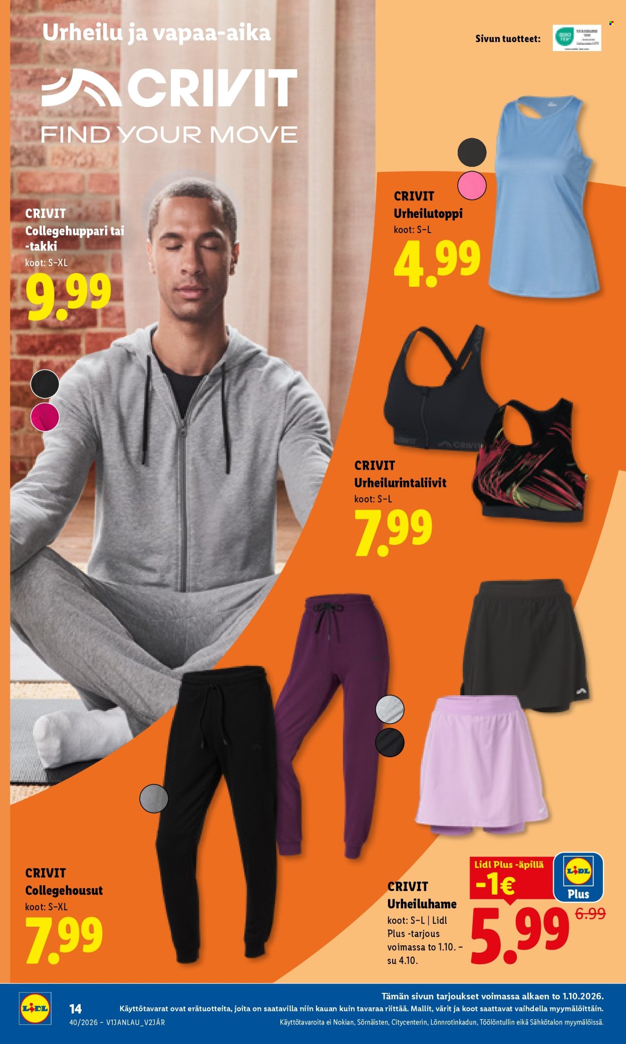 Lidl tarjoukset - 01.10.2026 - 04.10.2026. Sivu 18